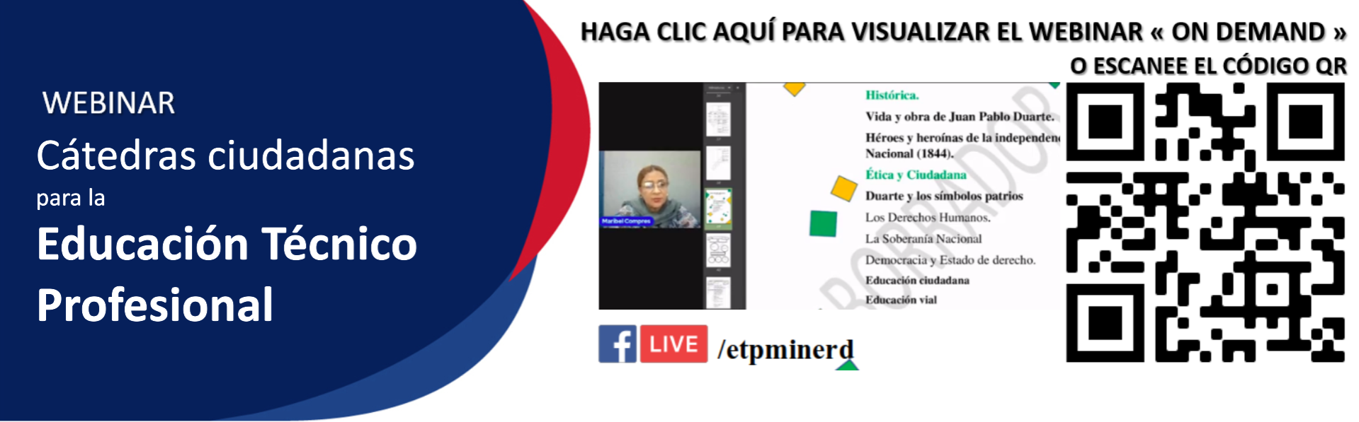 WEBINAR de Cátedras Ciudadanas para la Educación Técnico Profesional