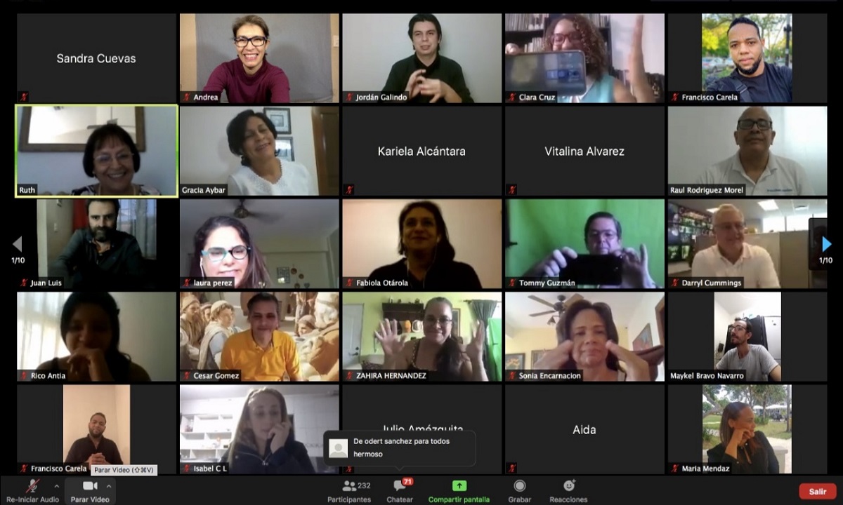  imagen El Simposio Internacional de Educaci&oacute;n para Personas Sordas, culmin&oacute; con rotundo &eacute;xito en su cuarta entrega. Los participantes de diferentes pa&iacute;ses suman aproximadamente 6,400 personas, quienes accedieron a trav&eacute;s de la plataforma Zoom y una p&aacute;gina de Stream en vivo habilitada con ese prop&oacute;sito. 