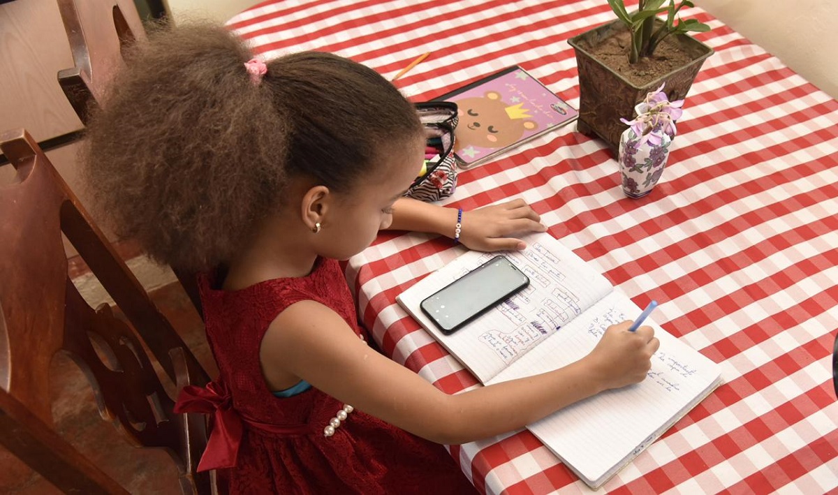  imagen Estudiantes haciendo sus tareas a distancia 