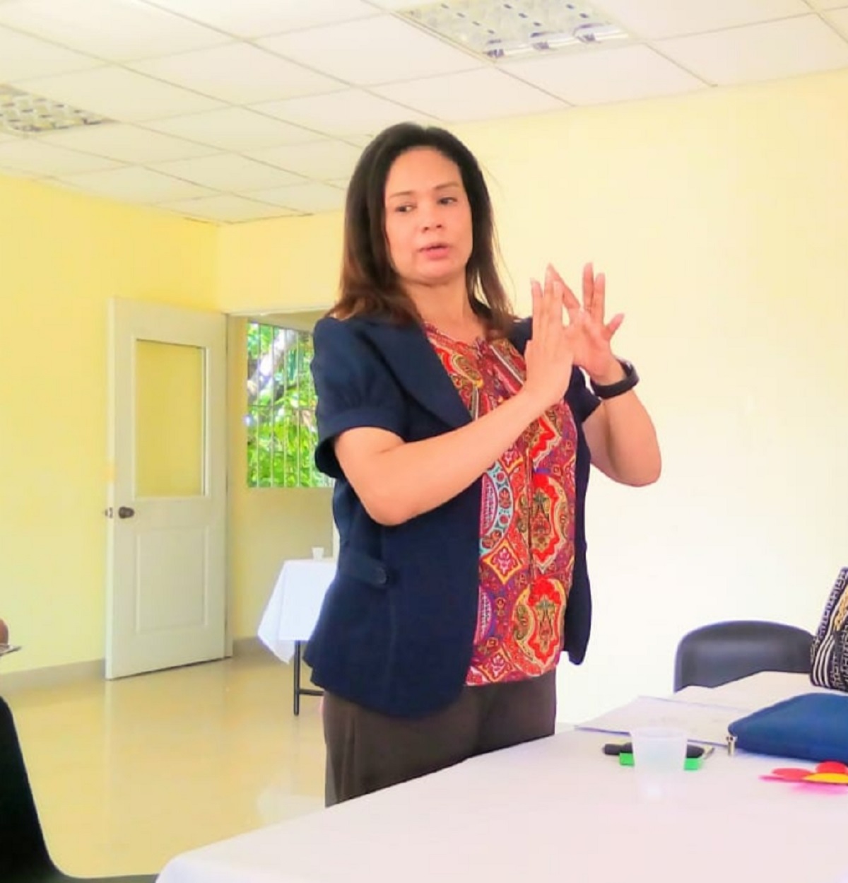  imagen La directora de Educaci&oacute;n Especial, Mar&iacute;a Angelina Rodr&iacute;guez 