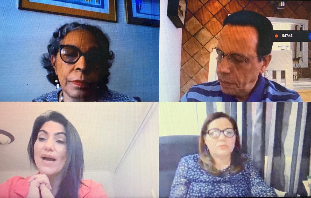  imagen Ministro Pe&ntilde;a Mirabal durante reuni&oacute;n virtual 