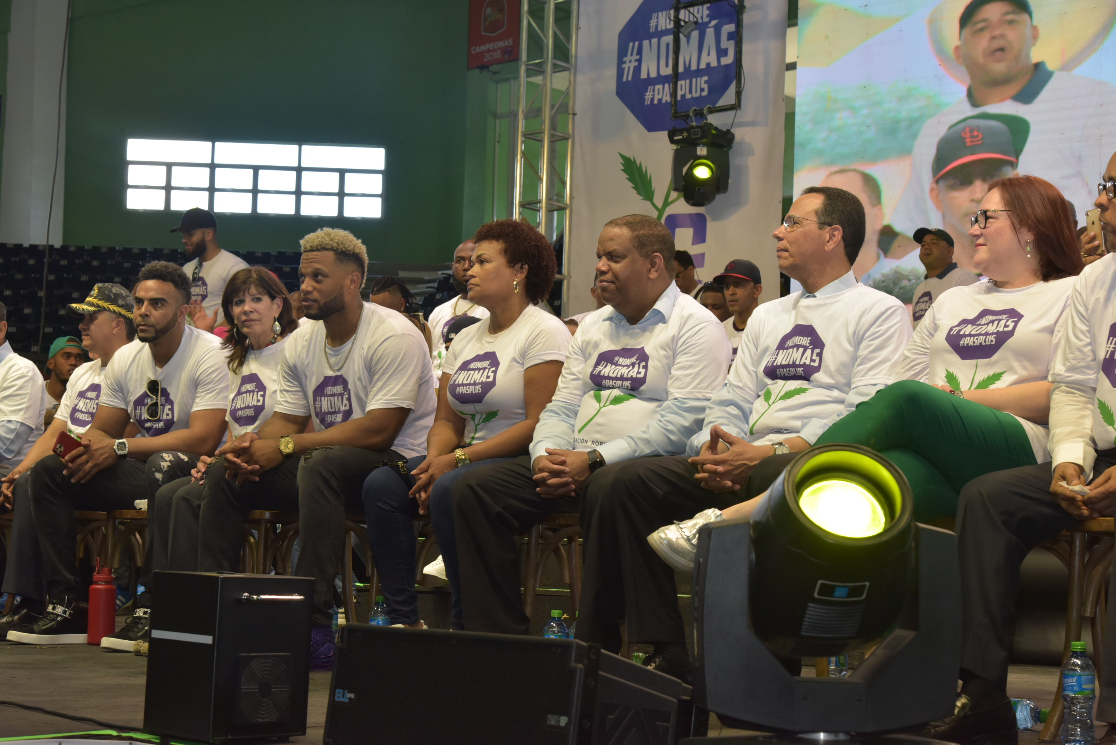  imagen Ministro Antonio Pe&ntilde;a Mirabal, acompa&ntilde;ado de otras imporatntes personalidades,&nbsp; mienstras participa en marcha organizada por la fundaci&oacute;n Robinson Can&oacute; en contra de la violencia hacia la mujer. 