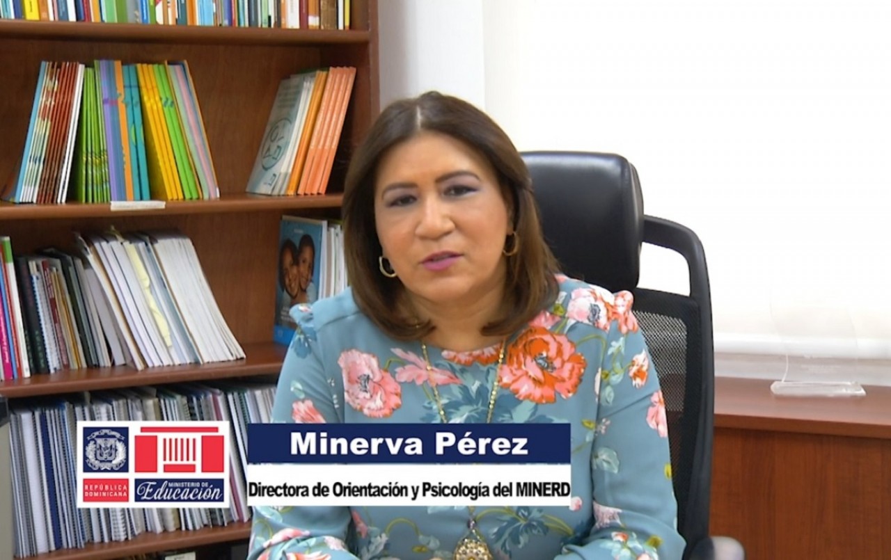  imagen La directora de Orientaci&oacute;n y Psicolog&iacute;a del MINERD, Minerva P&eacute;rez 