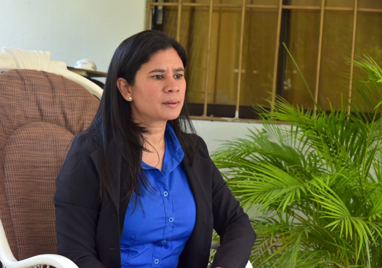  imagen La profesora de matem&aacute;ticas Juana Cruz, del Distrito Educativo 10-01 