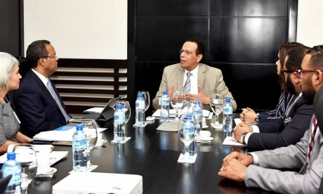  imagen Ministro Antonio Pe&ntilde;a Mirabal reunido en su despacho con directivos del INABIMA&nbsp; 