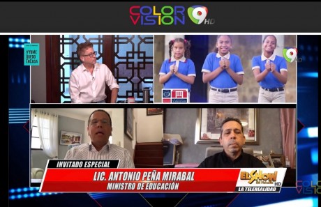  imagen El ministro de Educaci&oacute;n ofreci&oacute; las declaraciones en compa&ntilde;&iacute;a de la directora general de Instituciones Educativas Privadas, Susana Michell, y de Diego Pesqueira, director de Comunicaciones, durante una entrevista virtual con Iv&aacute;n Ruiz, conductor del Show del Mediod&iacute;a, donde tambi&eacute;n respondi&oacute; inquietudes de la poblaci&oacute;n. 