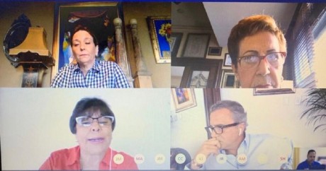  imagen En la reuni&oacute;n virtual participaron, adem&aacute;s, Olga Espaillat, Julia Mu&ntilde;iz y Claudia Defill&oacute;, en representaci&oacute;n de los colegios privados.
&nbsp; 