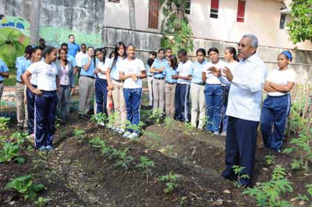  imagen Estudiantes aprenden sobre el manejo de los huertos escolares 