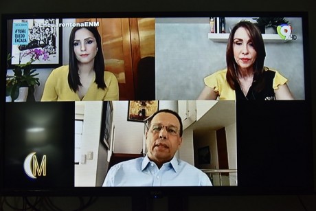  imagen El ministro de Educaci&oacute;n, Antonio Pe&ntilde;a Mirabal durante video conferencia&nbsp; 